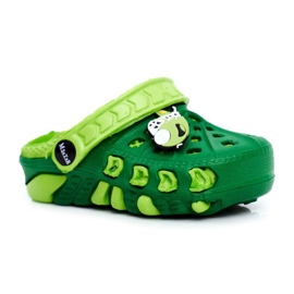 Dětská zelená pěna Crocs Green Plane Donald zelený