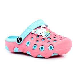 Dětské pantofle Pěnové Crocs Red Rabbit Zoë červený modrý