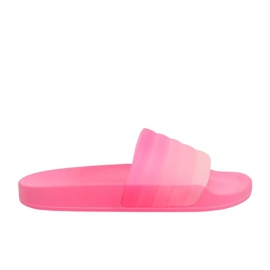 Růžové Dámské růžové pantofle K-9183 Fuchsie růžový