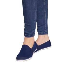 Navlékací tenisky Lycra HT48 Navy námořnická modř