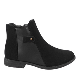 Kayla Shoes Černé zateplené boty DD5291-1 černý