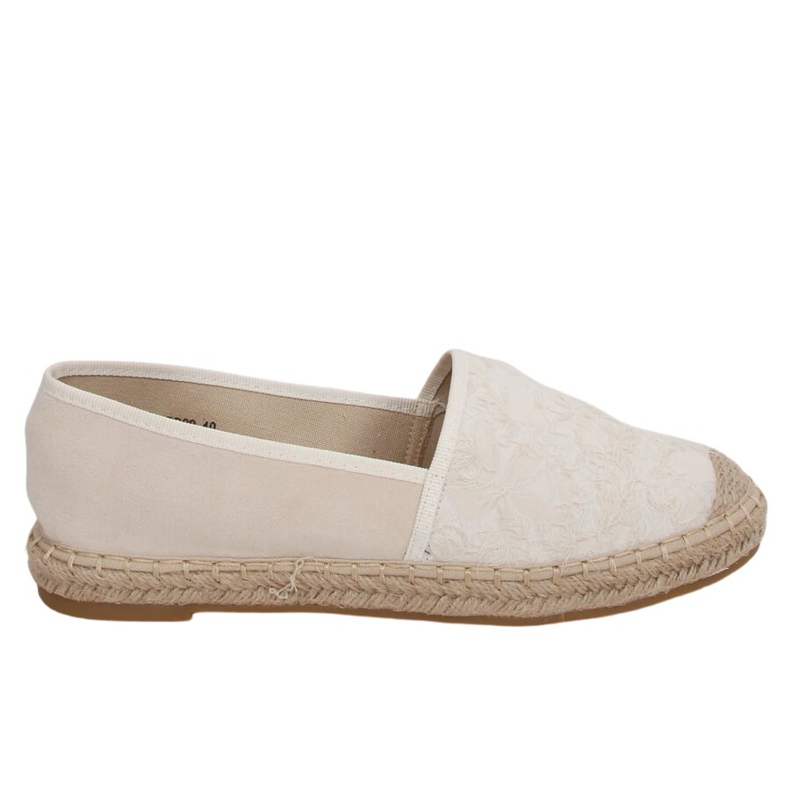 Béžové espadrilky pro ženy BB29 Beige II Quality béžový