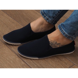Lycra BL180 Navy Slip-On Sneakers námořnická modrá Lycra BL180 Navy Slip-On Sneakers námořnická modrá