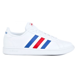 Boty Adidas Grand Court Base M EE7901 bílý červené modrý Boty Adidas Grand Court Base M EE7901 bílý červené modrý