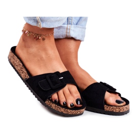 BUGO Dámské pantofle, úprava spony, černá Rosaline černý