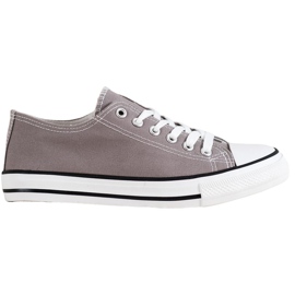 SHELOVET Šedé tenisky šedá SHELOVET Šedé tenisky šedá