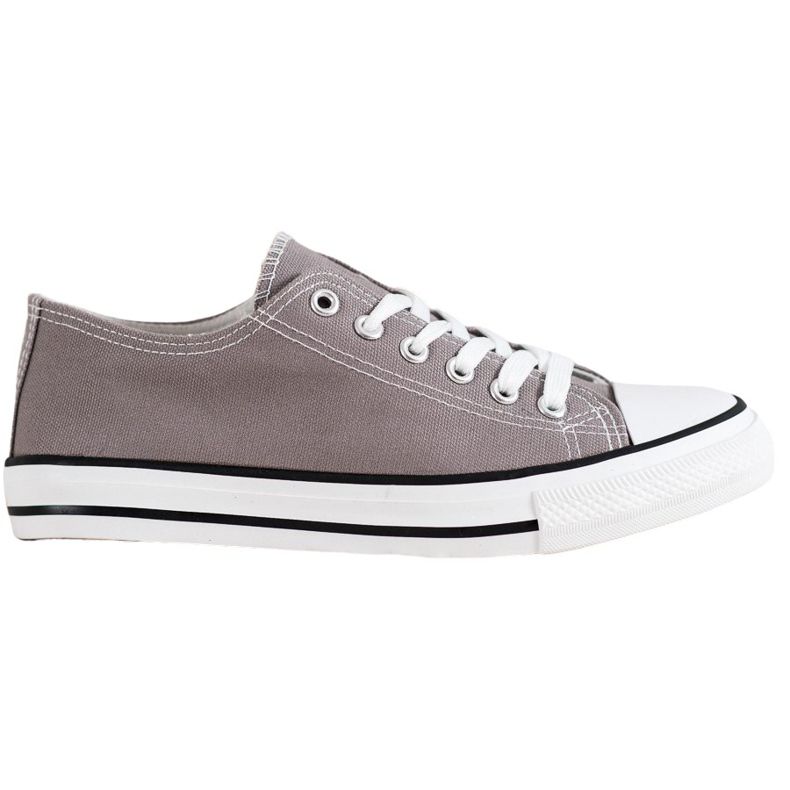 SHELOVET Šedé tenisky šedá