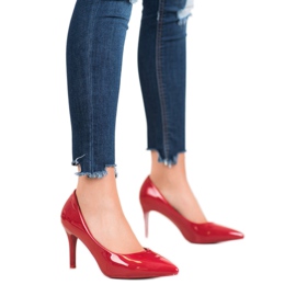 Small Swan Lakované kolíky červený