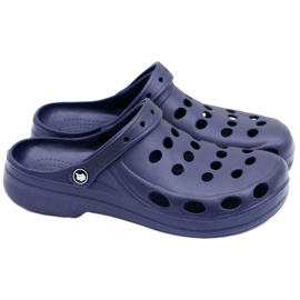 Flameshoes Pánské pantofle Sandály Navy Blue Crocs námořnická modř