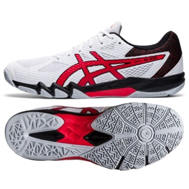 Squashová obuv Asics Gel Blade 7 M 1071A029-101 bílý červené Squashová obuv Asics Gel Blade 7 M 1071A029-101 bílý červené