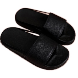 FRROCK Dětské černé pantofle Nopla černý