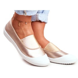 LU BOO Tenisky Nazouvací Nazouvací zlaté Tenisky Justy zlatý LU BOO Tenisky Nazouvací Nazouvací zlaté Tenisky Justy zlatý