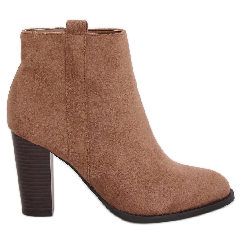 Klasické béžové vysoké podpatky UK09P Béžové béžový hnědý