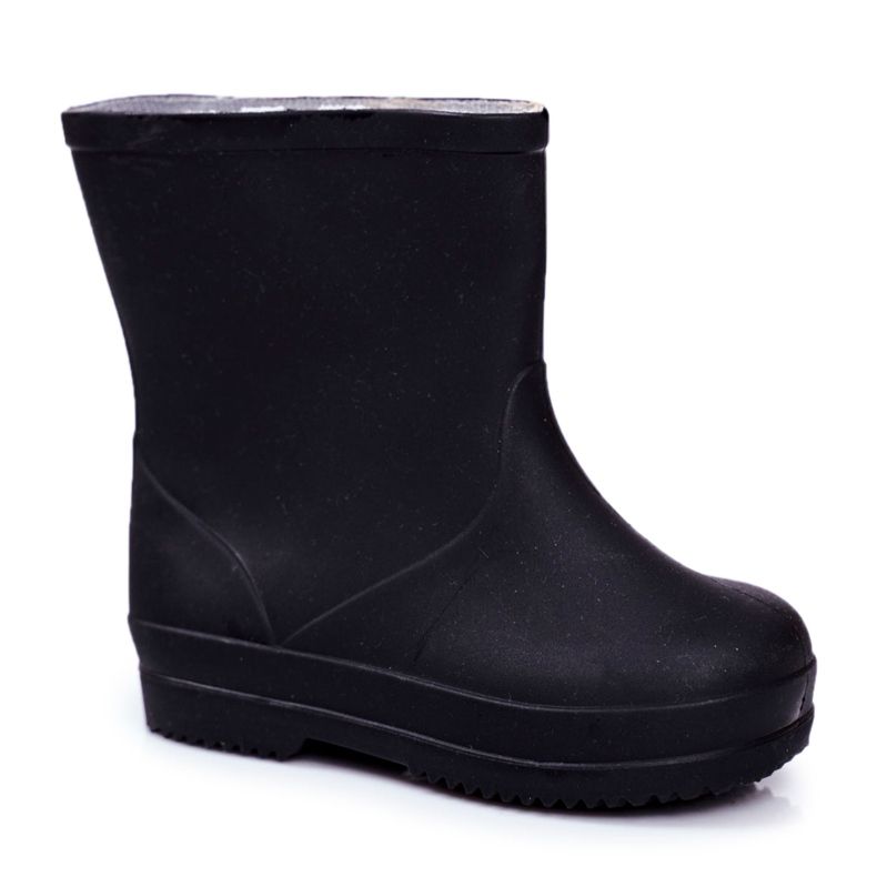 Klasická ukolébavka pro děti z černé gumové galoše černá