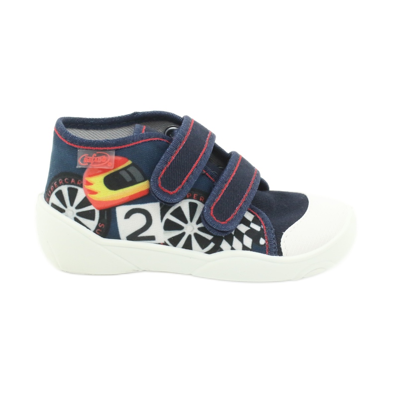 Oranžové dětské boty Befado 212P061 červené námořnická modrá modrý vícebarevný