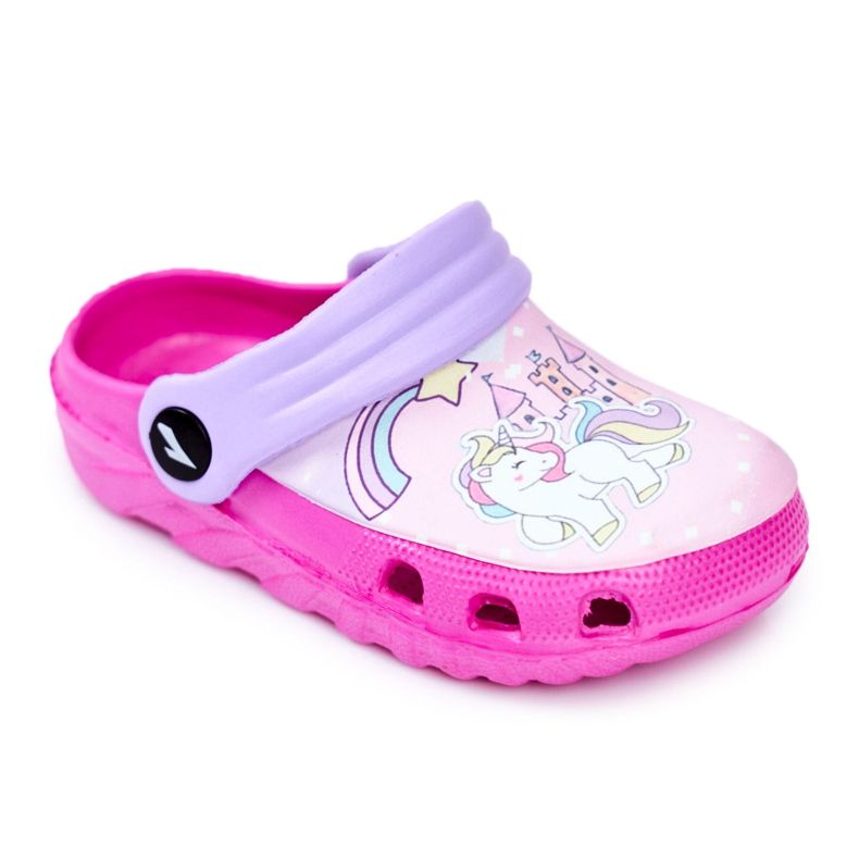 Dětské pantofle Pěnové Crocs Pink Ponies Pony růžový