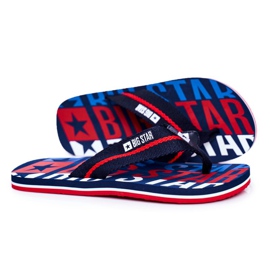Pánské pantofle Žabky Big Star Navy Blue DD174659 námořnická modř