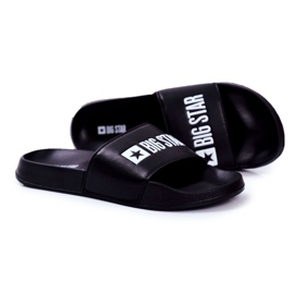 Pánské pantofle Big Star Rubber Black Eco Leather GG174931 černý