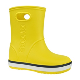 Dětská bota Crocs Crocband Rain 205827-734 červený žluť