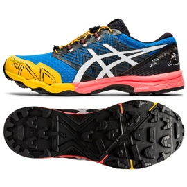 Běžecké boty Asics GEL-FujiTrabuco Sky M 1011A900-400 námořnická modř vícebarevný