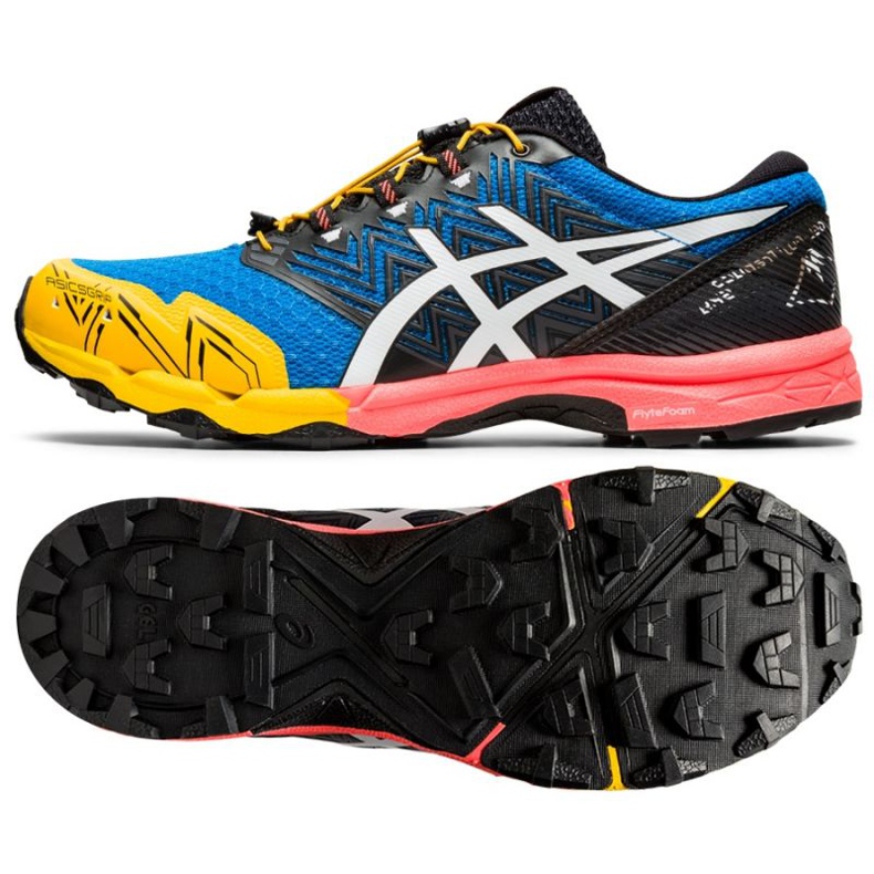Běžecké boty Asics GEL-FujiTrabuco Sky M 1011A900-400 námořnická modrá vícebarevný