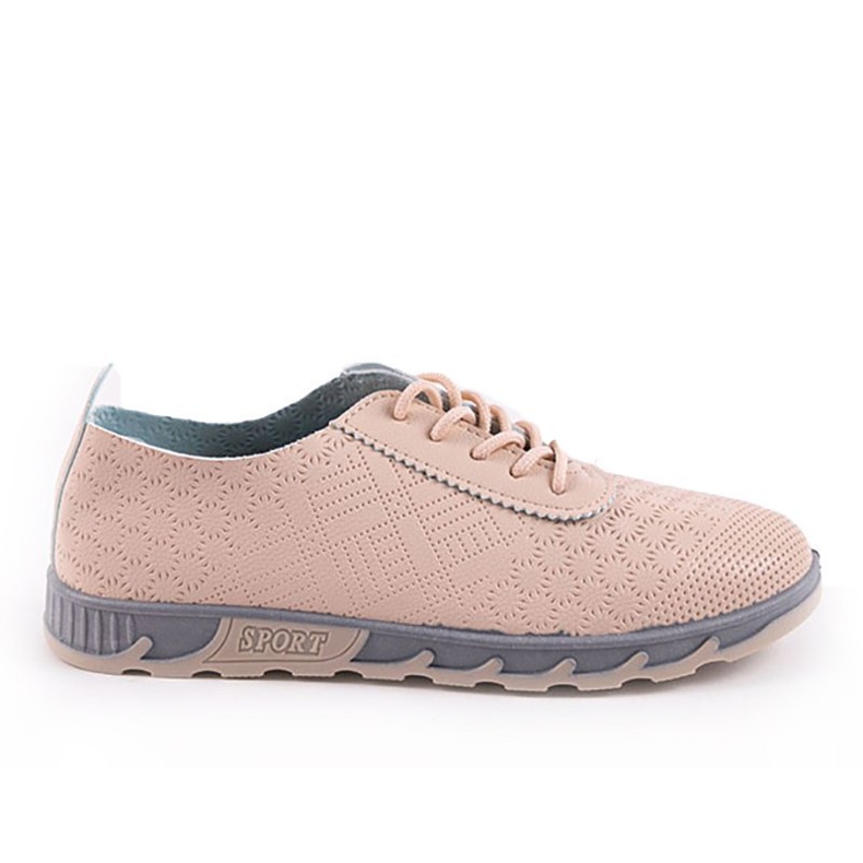 Béžové tenisky JH8685-2 béžový hnědý