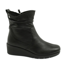 Caprice Klínové boty Walking On Air černá