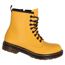 Boty se šněrovacím medem NC1019 Yellow žluť
