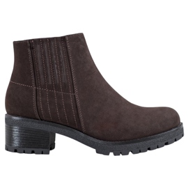 J. Star Klasické hnědé kozačky hnědý J. Star Klasické hnědé kozačky hnědý