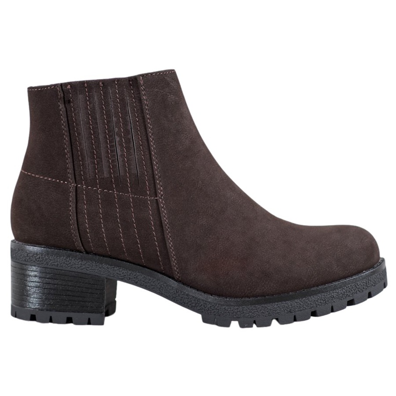 J. Star Klasické hnědé kozačky hnědý