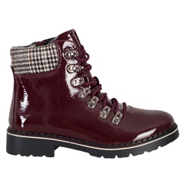 Evento Lakované burgundské lapače červený