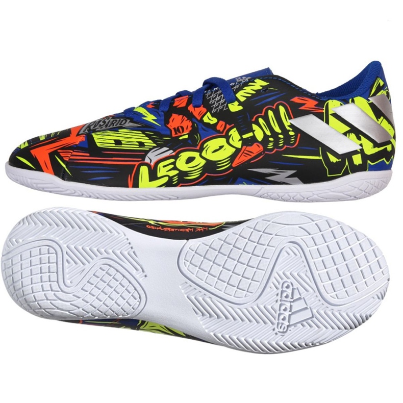 Sálová obuv adidas Nemeziz Messi 19.4 In Jr EH0601 tmavě modrá, vícebarevná vícebarevný
