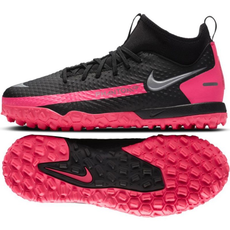 Kopačky Nike Phantom Gt Academy Df Tf Jr CW6695-006 vícebarevný černá