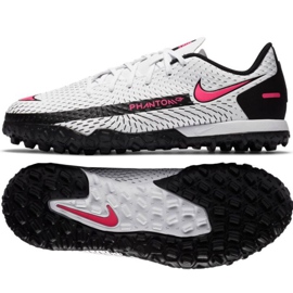 Fotbalová obuv Nike Phantom Gt Academy Tf Jr CK8484-160 bílá vícebarevný