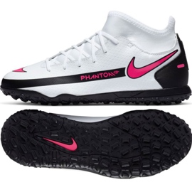 Fotbalová obuv Nike Phantom Gt Club Df Tf Jr CW6729-160 bílá vícebarevný