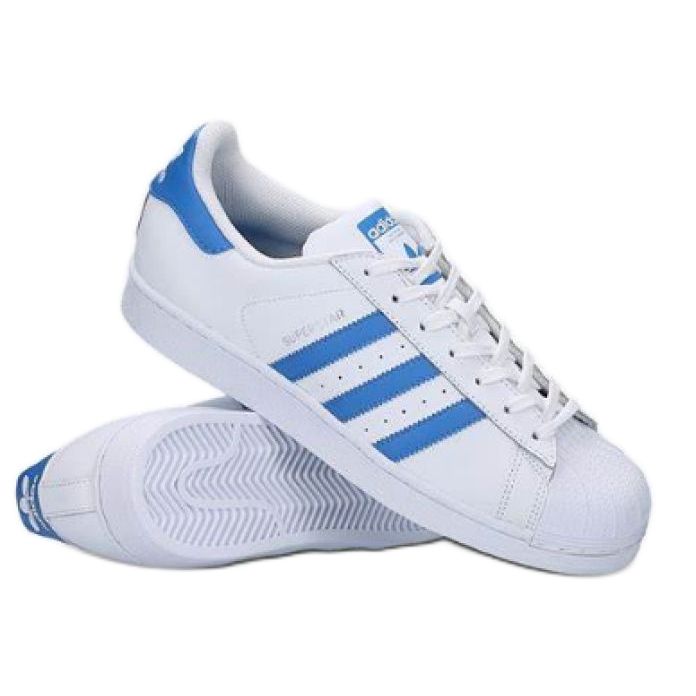 Boty Adidas Superstar W S75929 bílý modrý