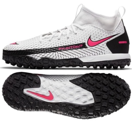 Fotbalová obuv Nike Phantom Gt Academy Df Tf Jr CW6695-160 bílá vícebarevný
