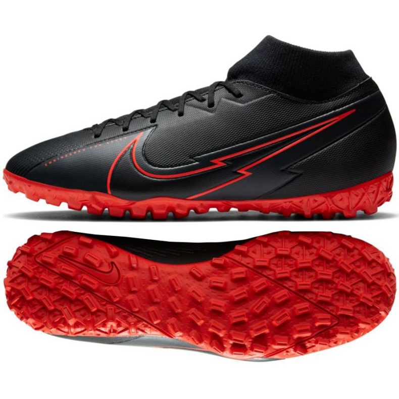 Kopačky Nike Mercurial Superfly 7 Academy Tf M AT7978-060 vícebarevný černá