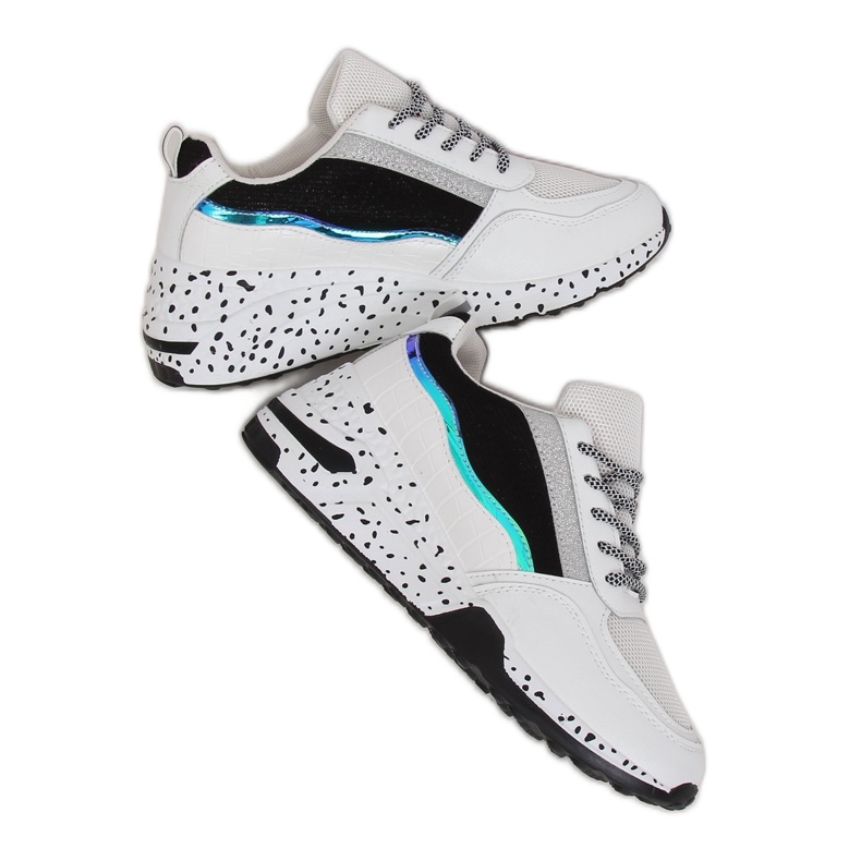 Bílé sportovní boty pro ženy C-3151 Black bílý Bílé sportovní boty pro ženy C-3151 Black bílý