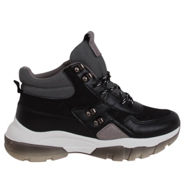 Černé kotníkové boty 2000-C03 černé černý