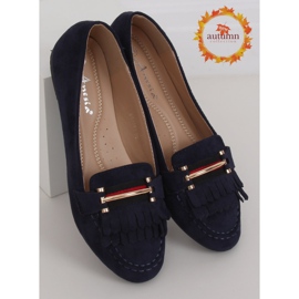 Dámské tmavomodré mokasíny 88-381 Navy námořnická modř