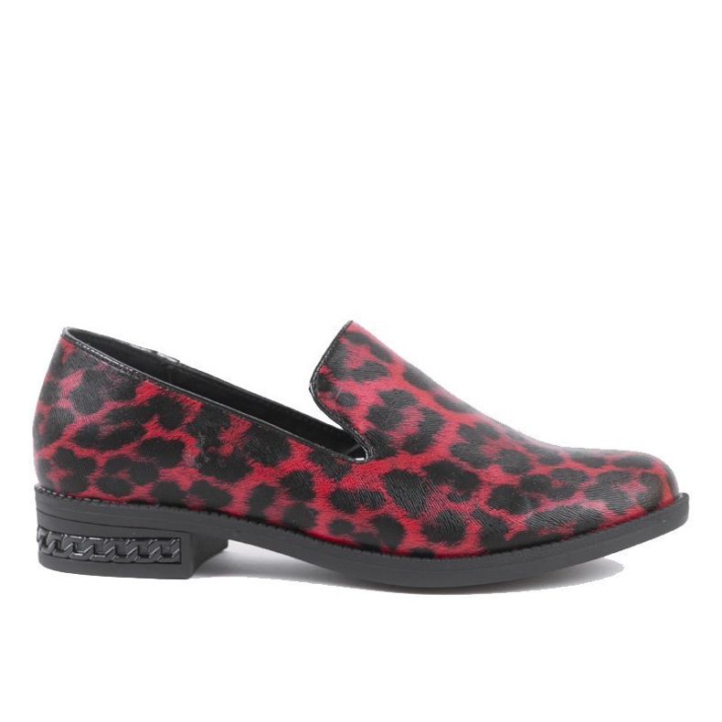 Červené dámské boty C18-6527 černá