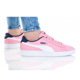 Boty Puma Smash V2 Buck Jr 365182 16 bílý růžový