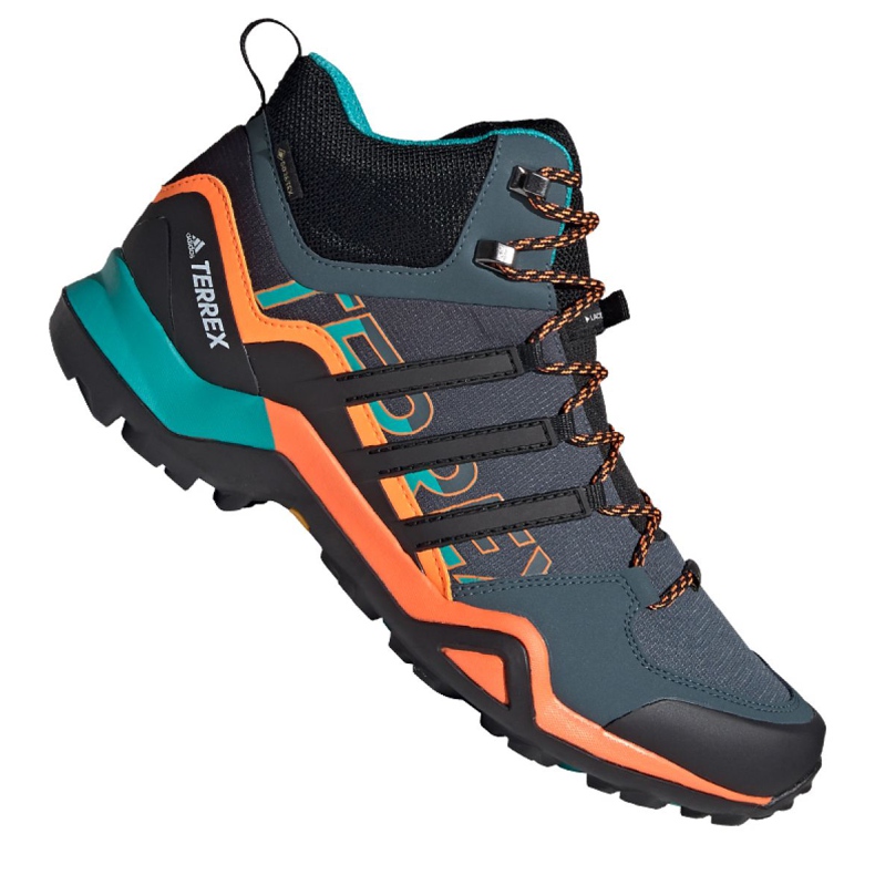 Boty Adidas Terrex Swift R2 Mid Gtx M FV6840 námořnická modrá modrý zelená