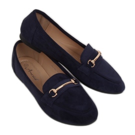 Dámské tmavomodré mokasíny 88-385 Navy námořnická modř