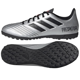 Kopačky Adidas Predator 19.4 Tf M F35634 stříbrný