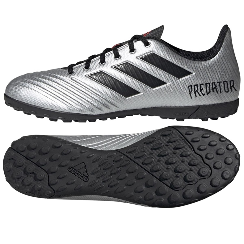 Kopačky Adidas Predator 19.4 Tf M F35634 stříbrný