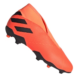 Kopačky Adidas Nemeziz 19.3 Ll Fg Jr EH0488 červené oranžový Kopačky Adidas Nemeziz 19.3 Ll Fg Jr EH0488 červené oranžový