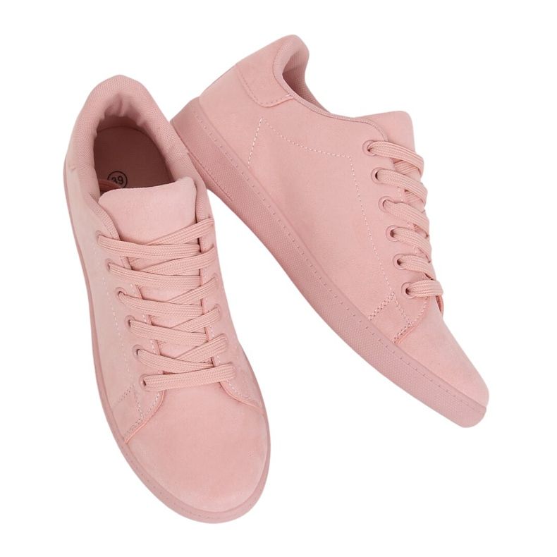 Dámské růžové semišové tenisky 6301 Pink růžový
