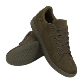 Zelené semišové dámské tenisky 6301 Green zelený